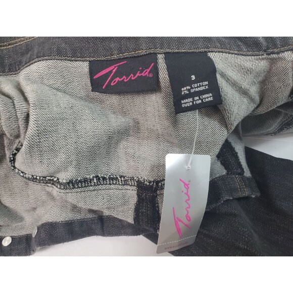 Torrid Women's Denim Cropped Jacket Size 3 - Picture 6 of 10